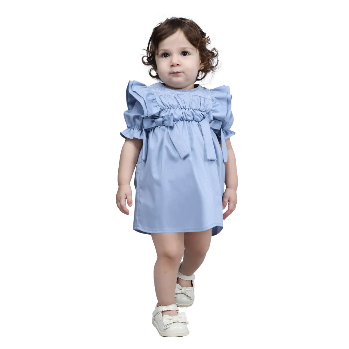 Striped Formal Dress for Baby girl Image