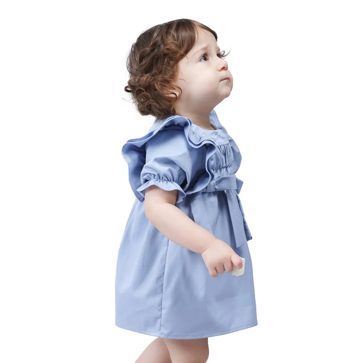 Striped Formal Dress for Baby girl Image