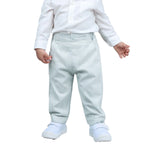 Light Lake Green Solid Formal Pants For Baby boy Image