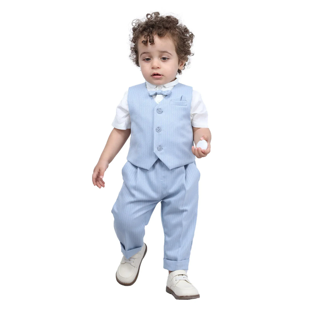 Striped Formal Waistcoat For Baby boy Image