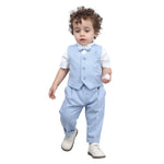 Striped Formal Waistcoat For Baby boy Image