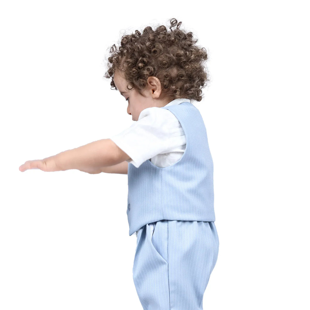 Striped Formal Waistcoat For Baby boy Image