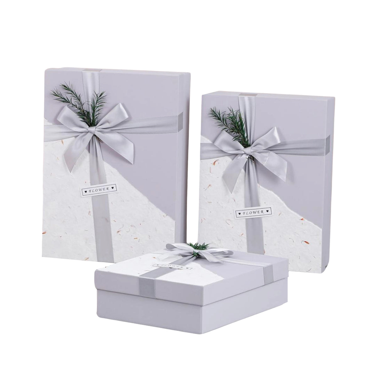 Grey wooden Gift Box Image