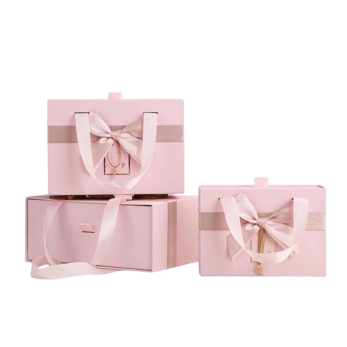 Pink wooden Gift Box Image