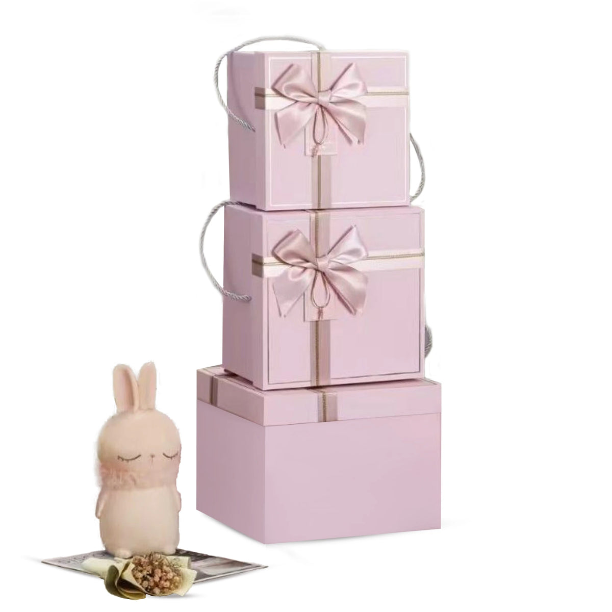 Pink wooden Gift Box Image