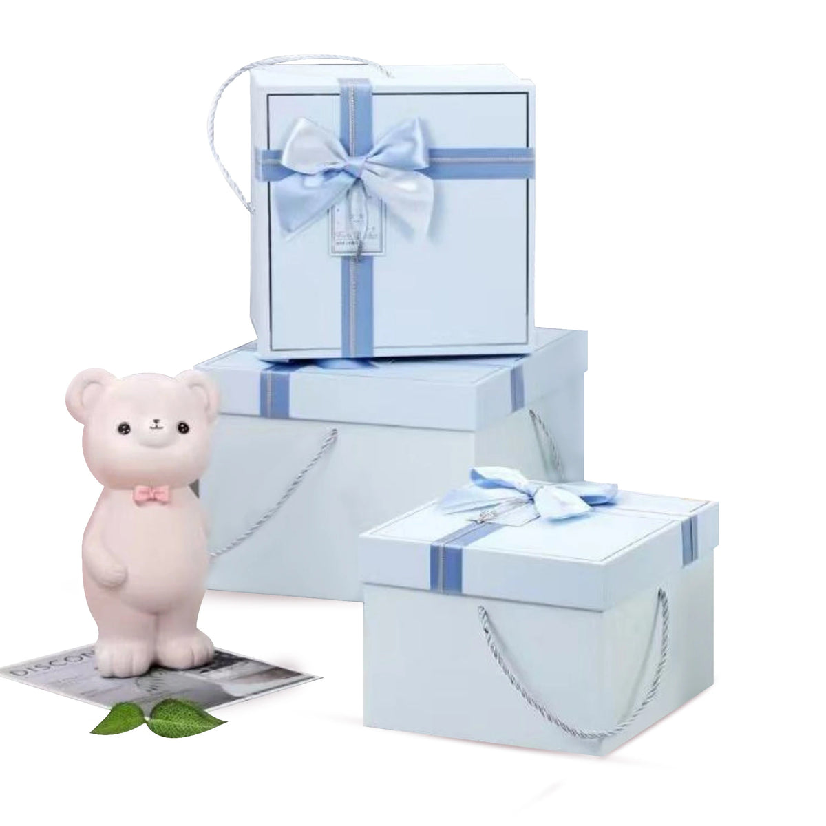 Blue wooden Gift Box Image