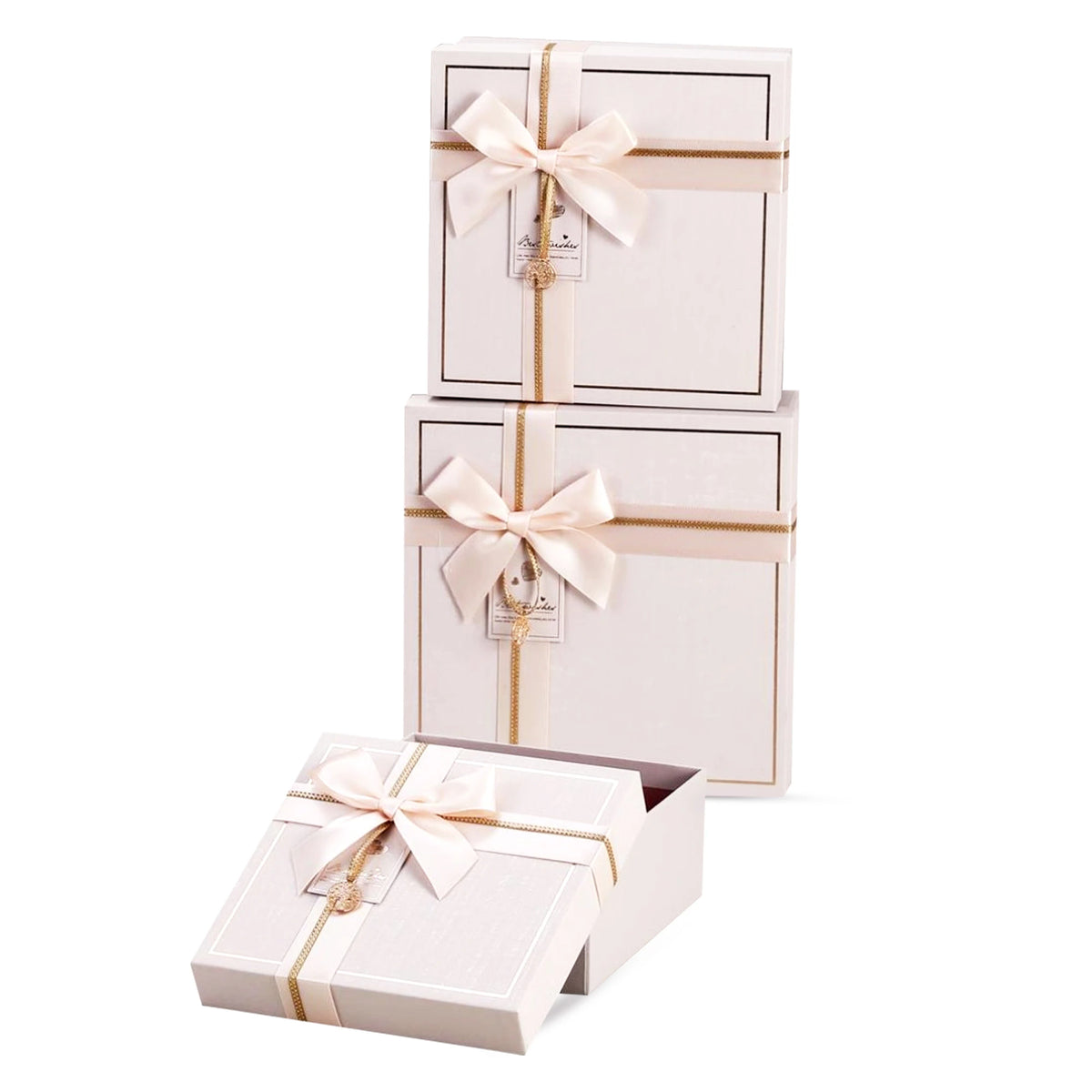Beige wooden Gift Box Image
