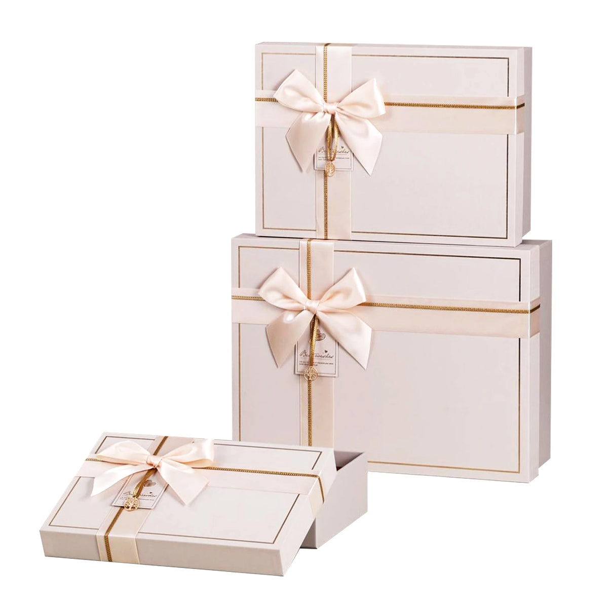 Beige wooden Gift Box Image