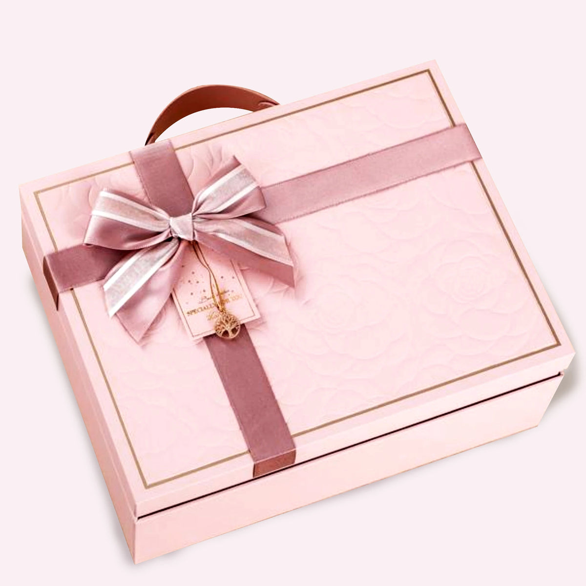 Pink wooden Gift Box Image