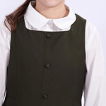 Embroidery Uniform Dress for Girls Image