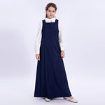 Navy Embroidery Uniform Dress for Girls Image