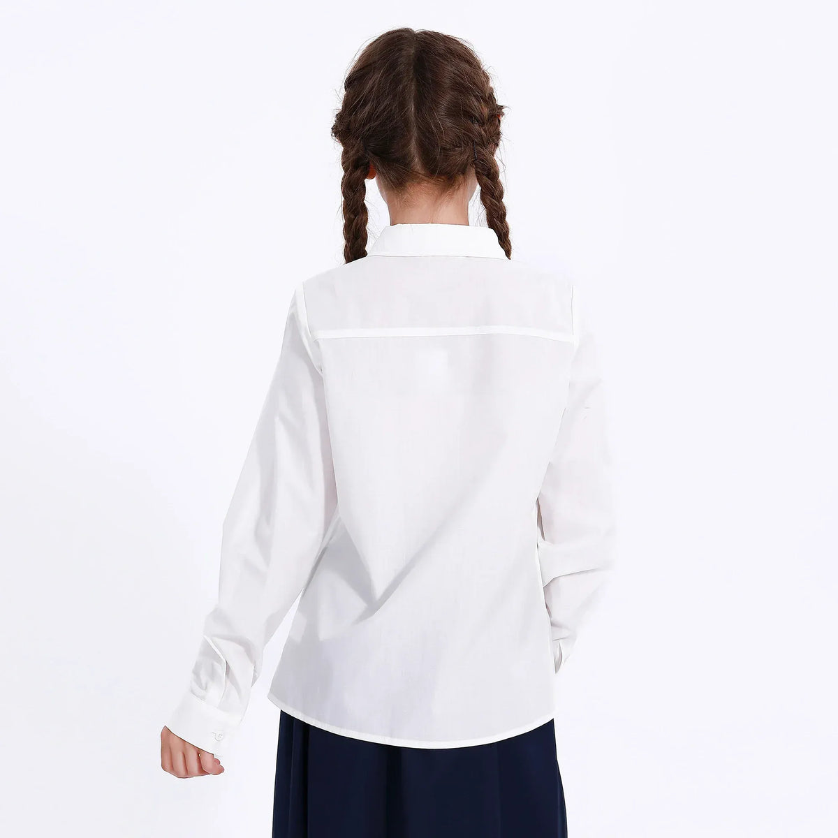 Embroidery Uniform Shirt for Girls Image