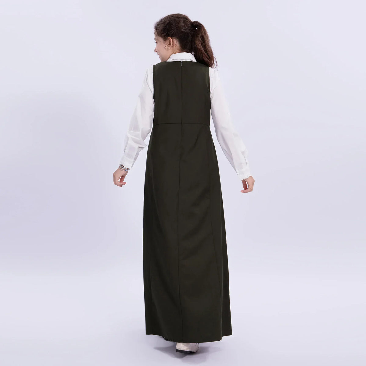 Embroidery Uniform Dress for Girls Image