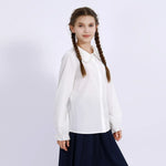 Embroidery Uniform Shirt for Girls Image