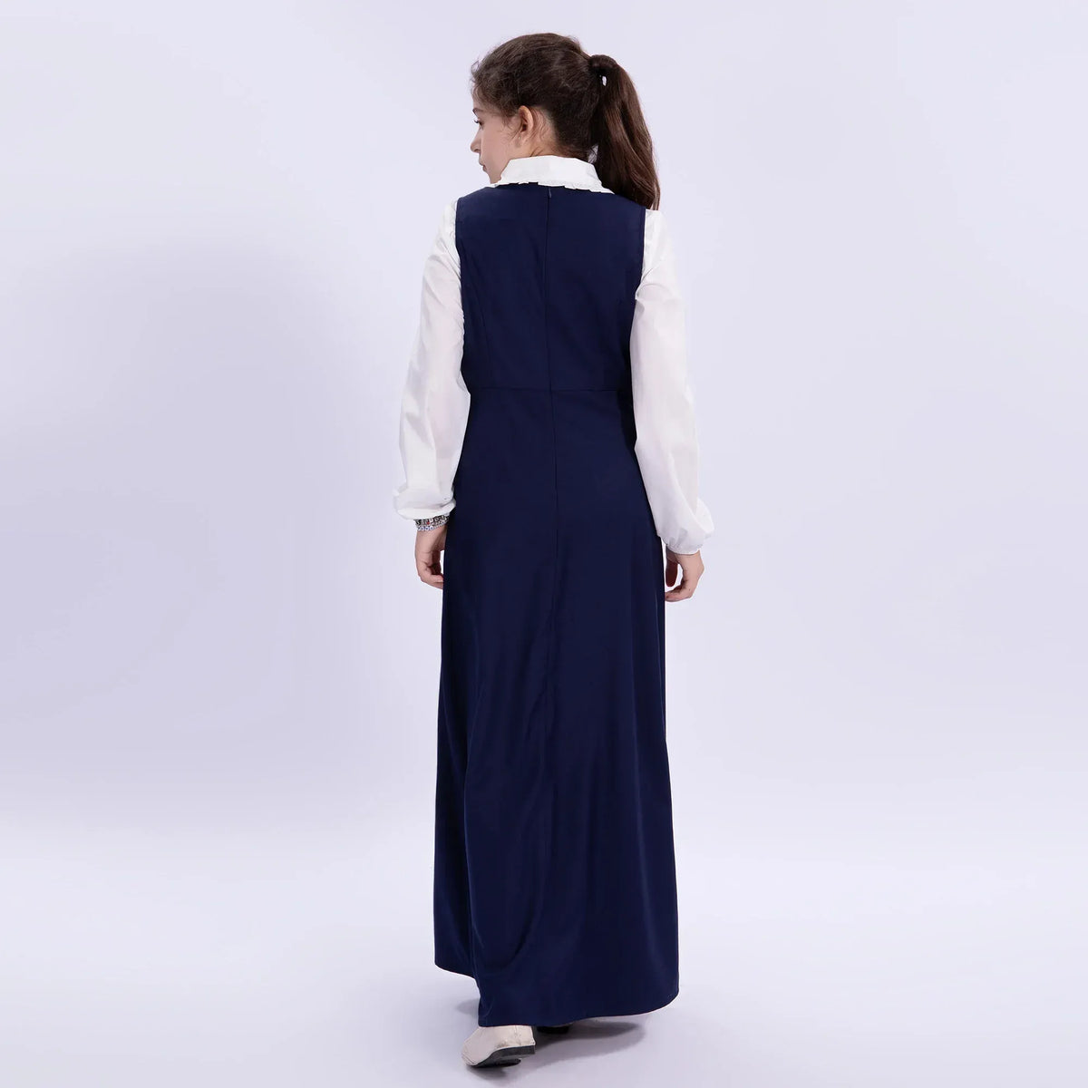 Embroidery Uniform Dress for Girls Image