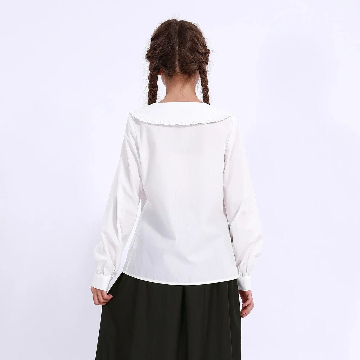 Embroidery Uniform Shirt for Girls Image