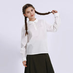 Embroidery Uniform Blouse for Girls Image