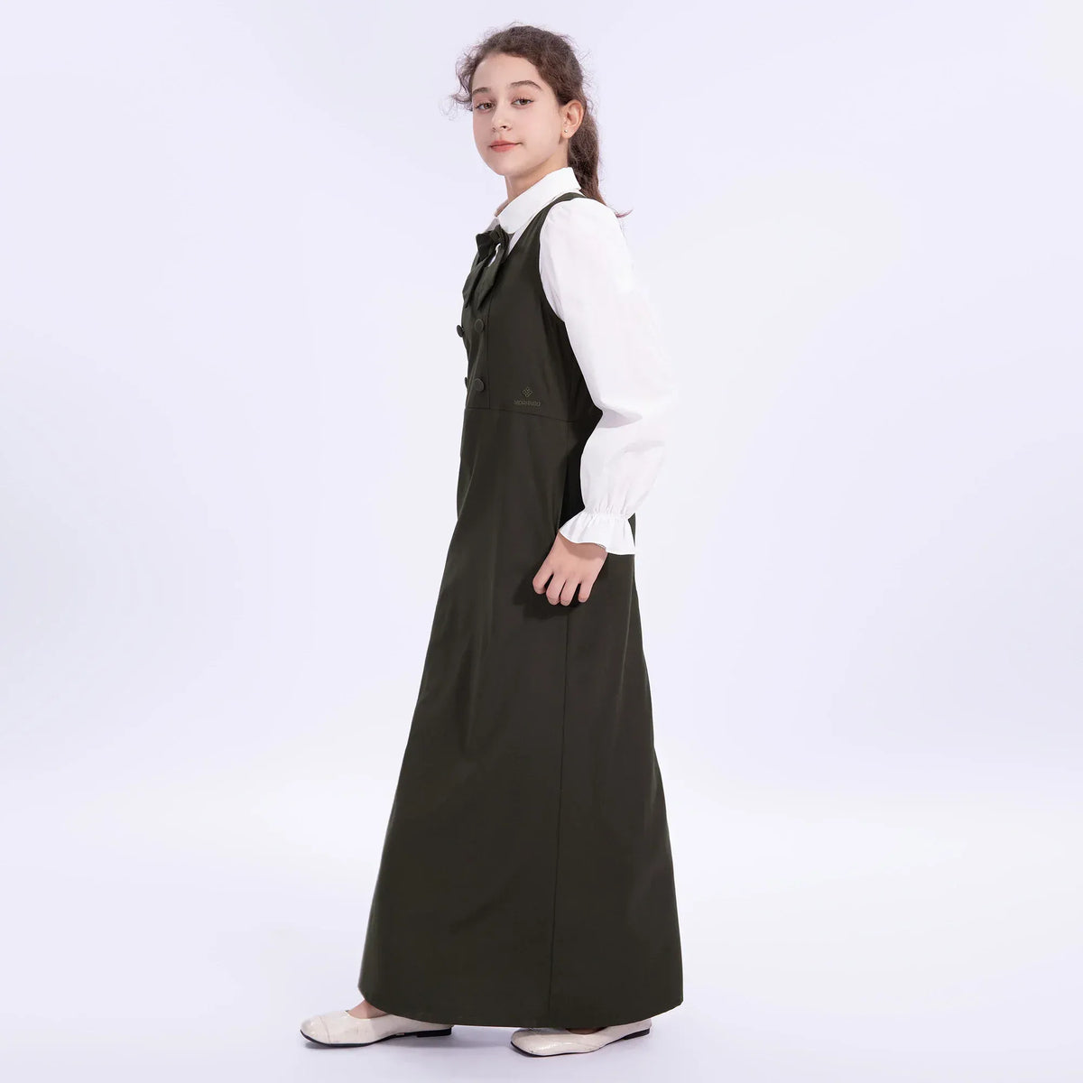 Embroidery Uniform Dress for Girls Image