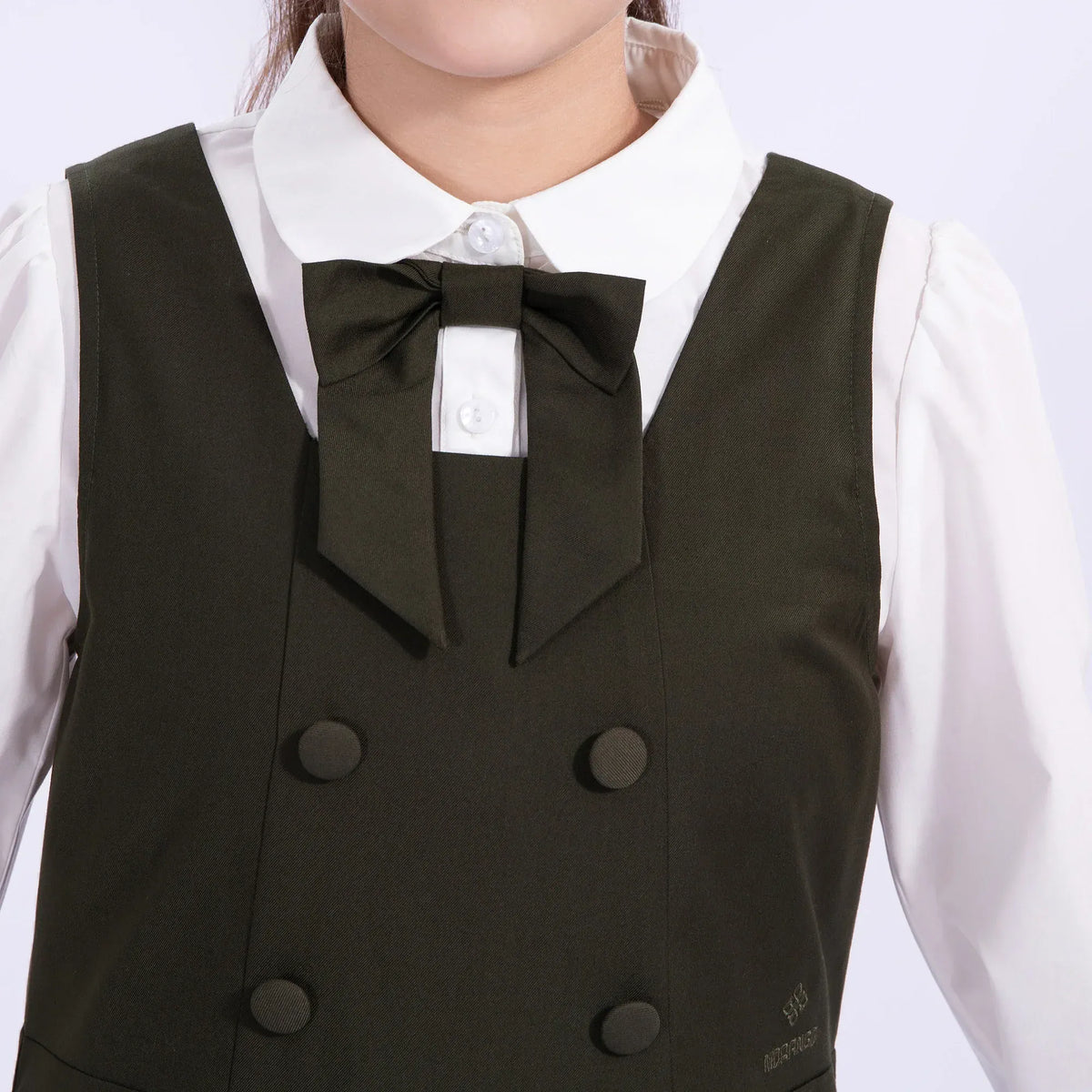 Embroidery Uniform Dress for Girls Image