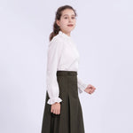 Embroidery Uniform Shirt for Girls Image