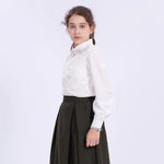 Embroidery Uniform Shirt for Girls Image