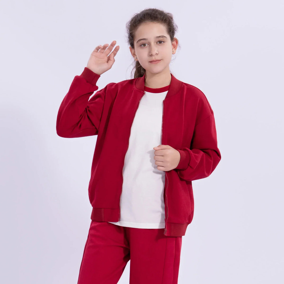 Embroidery School Sport Jacket for Girls Image