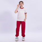 Maroon Plain School Sport Pants for Girls Image