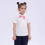 Embroidery Basic Polo Shirt for Girls Image