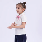 Embroidery Basic Polo Shirt for Girls Image