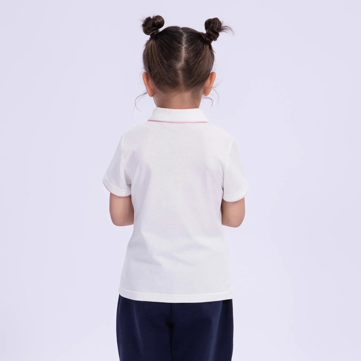 Embroidery Basic Polo Shirt for Girls Image