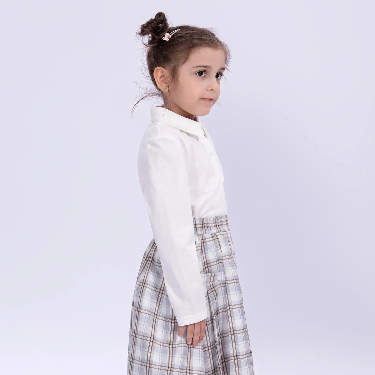 Embroidery Basic Polo Shirt for Girls Image