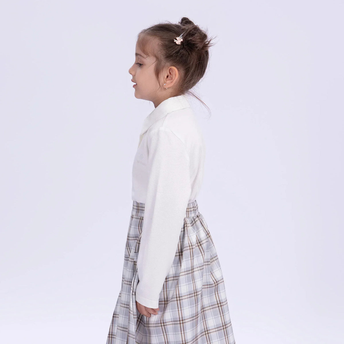 Embroidery Basic Polo Shirt for Girls Image