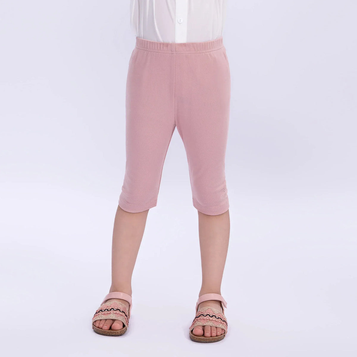 Embroidery Basic Leggings for Girls Image