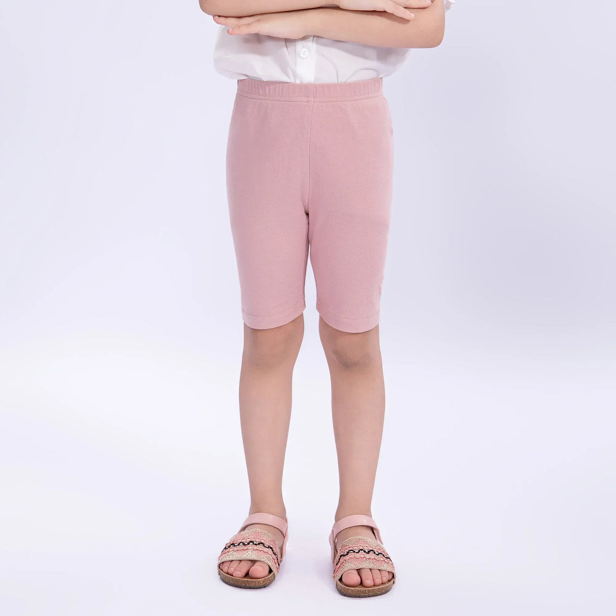 Embroidery Basic Leggings for Girls Image