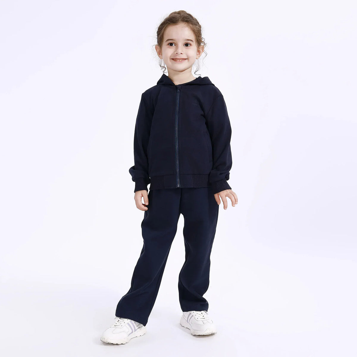 Navy Embroidery School Sport Jacket for Girls Image