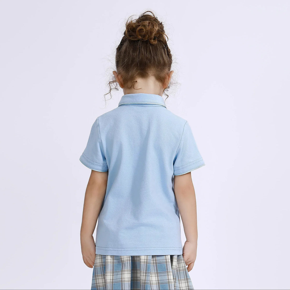 Embroidery School Sport Polo Shirt for Girls Image
