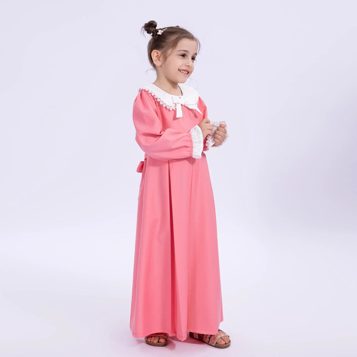 laced Uniform Dress for Girls Image