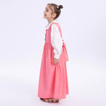 Color-Blocked Uniform Dress for Girls Image