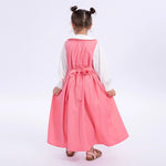 Color-Blocked Uniform Dress for Girls Image