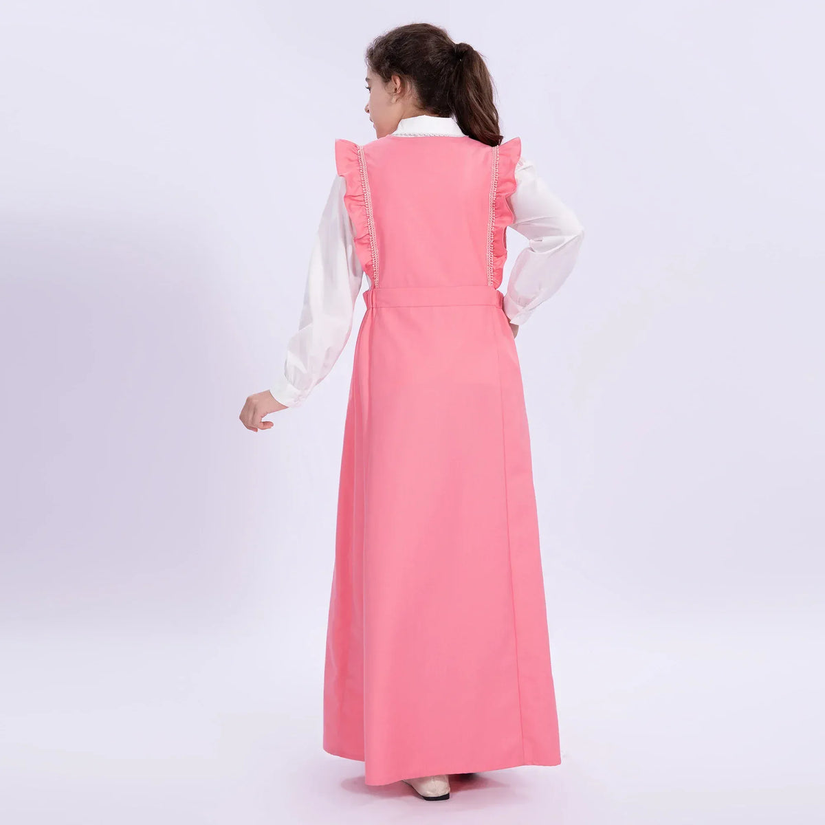 Embroidery Uniform Dress for Girls Image