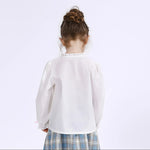 Embroidery Uniform Blouse for Girls Image