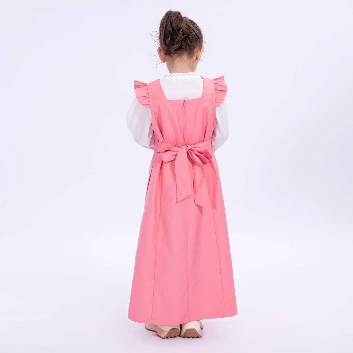 Embroidery Uniform Dress for Girls Image