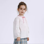Embroidery Uniform Blouse for Girls Image