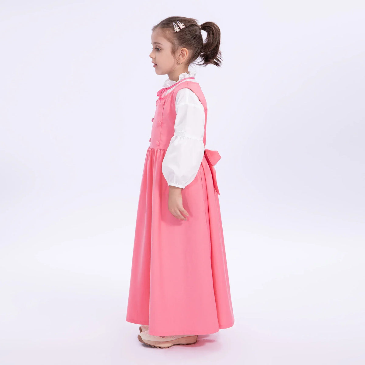 Embroidery Uniform Dress for Girls Image