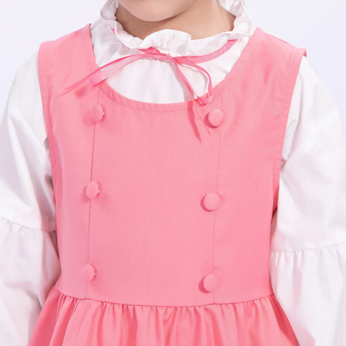 Embroidery Uniform Dress for Girls Image