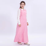 Color-Blocked Uniform Dress for Girls Image