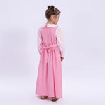 Color-Blocked Uniform Dress for Girls Image