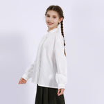 Embroidery Uniform Shirt for Girls Image