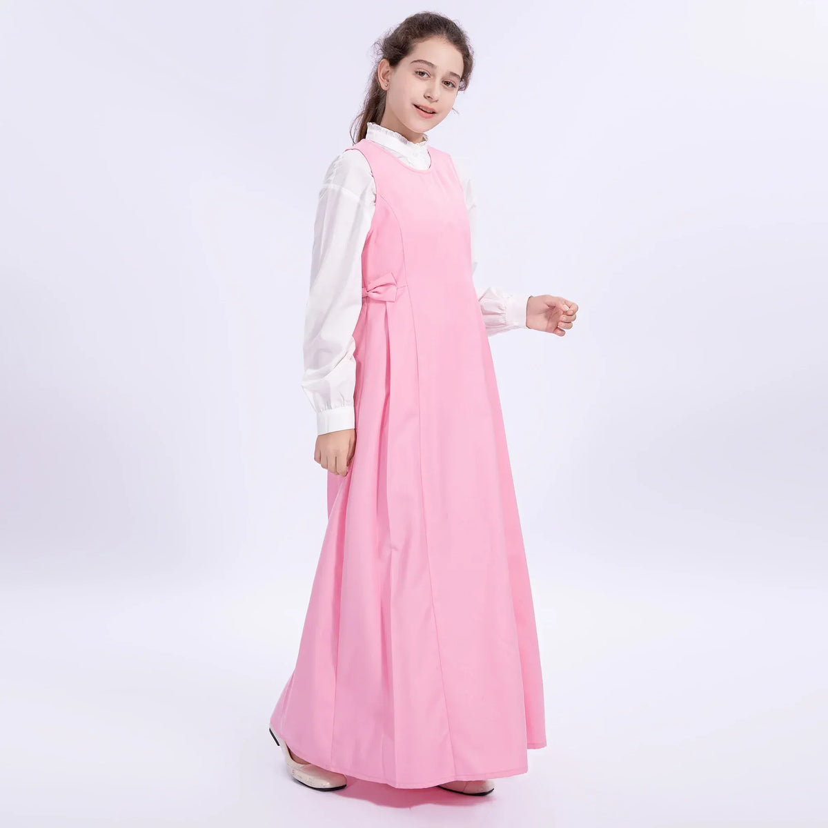 Embroidery Uniform Dress for Girls Image