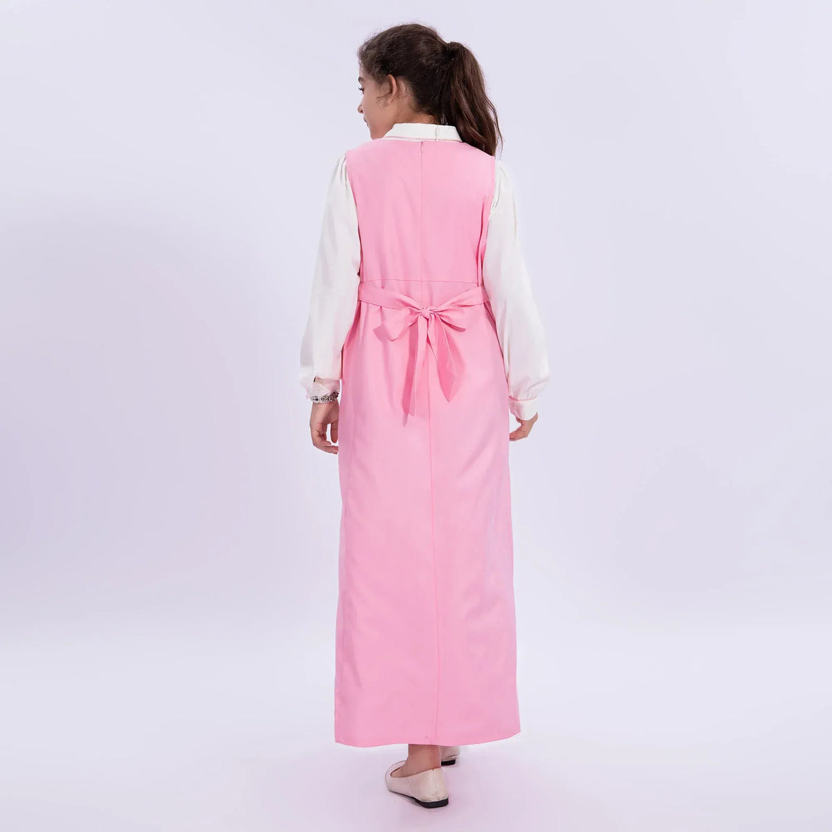 Embroidery Uniform Dress for Girls Image